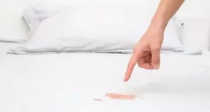 پاک کردن لک خون از تشک